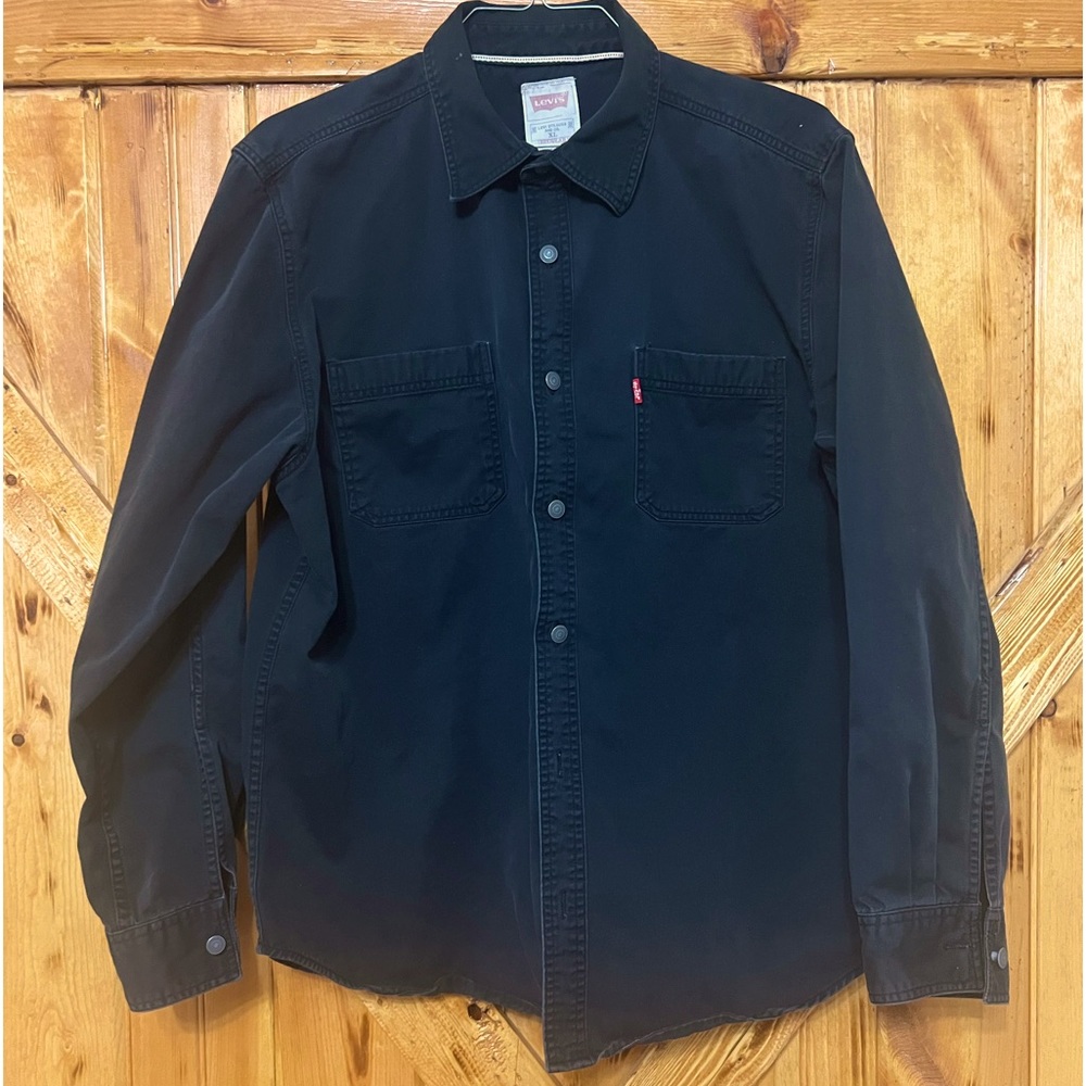 Vintage Levi’s Black Denim Button Down Shirt